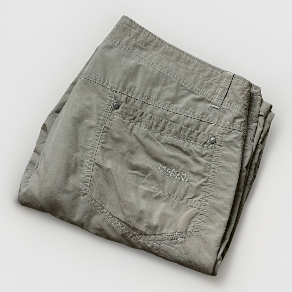 Kuhl Men's 38x30 Beige / Gray Nylon Lightweight Konfidant Air Outerwear Pants